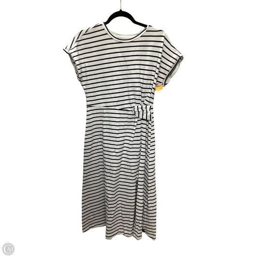 Dress Casual Midi By Skies Are Blue In Striped Pattern, Size: S