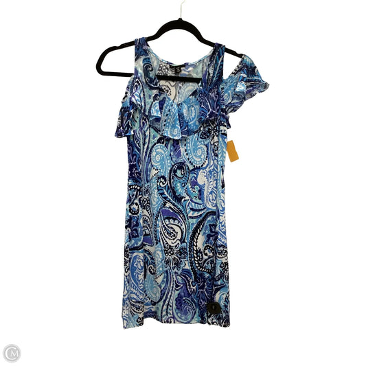 Dress Casual Short By Roz And Ali In Blue, Size: Mp