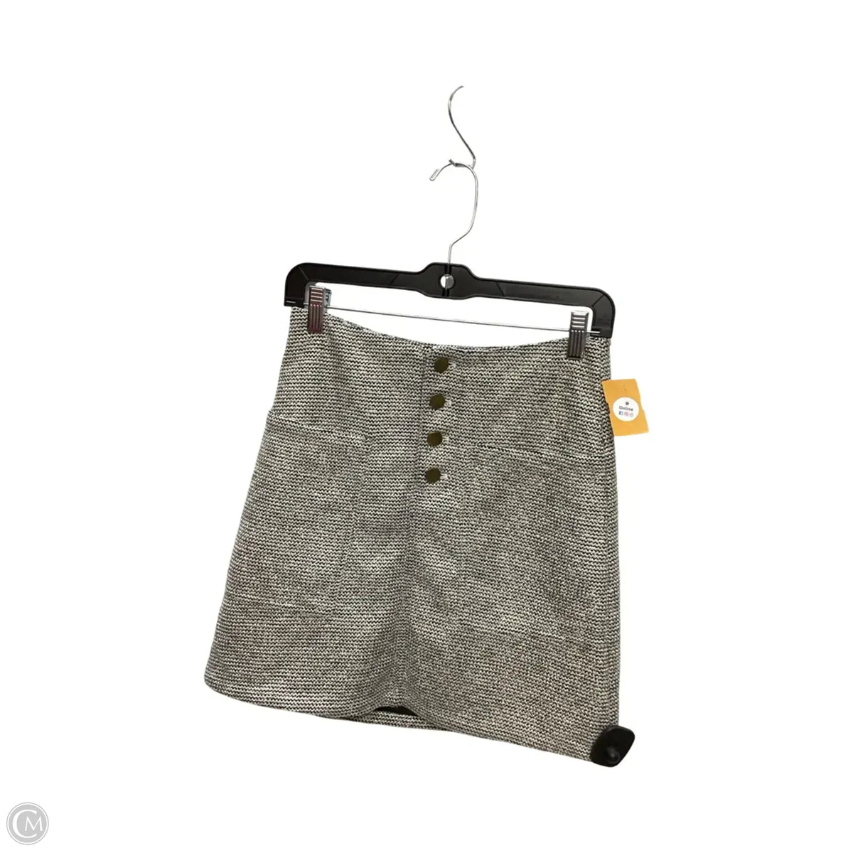 Skirt Mini & Short By Thml In Grey, Size: S