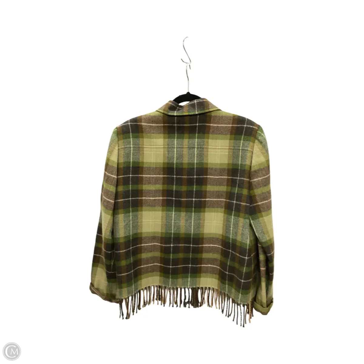 Coat Wool By Carlisle In Plaid Pattern, Size: 12