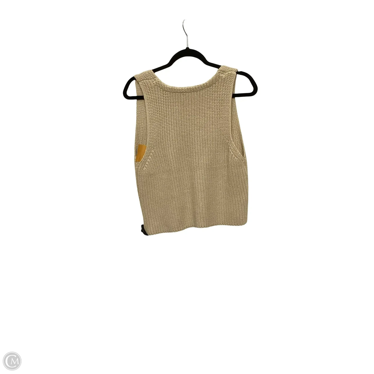 Vest Sweater By Baevely In Tan, Size: M
