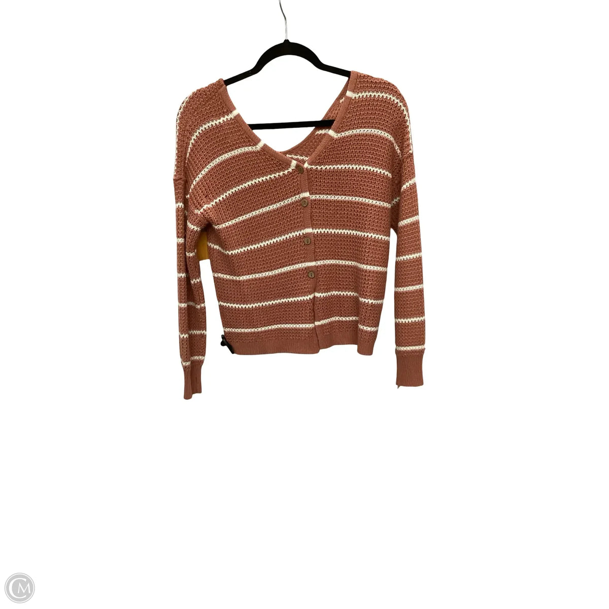 Sweater By Pink Rose In Striped Pattern, Size: L