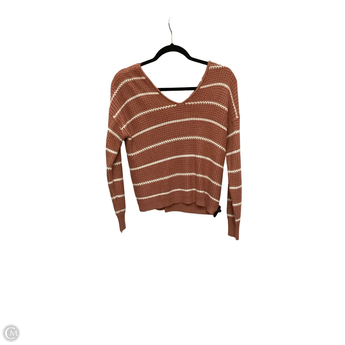 Sweater By Pink Rose In Striped Pattern, Size: L
