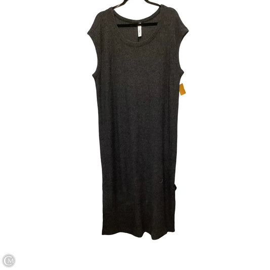 Dress Casual Midi By Dear Scarlett In Grey, Size: Xl