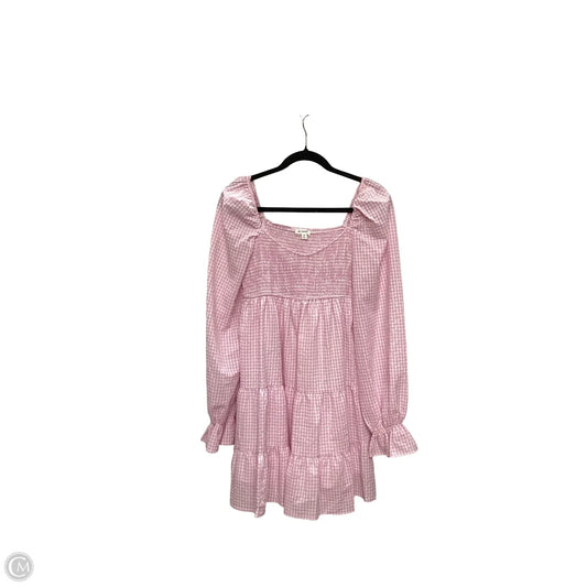Dress Casual Short By Blu Pepper In Pink, Size: M