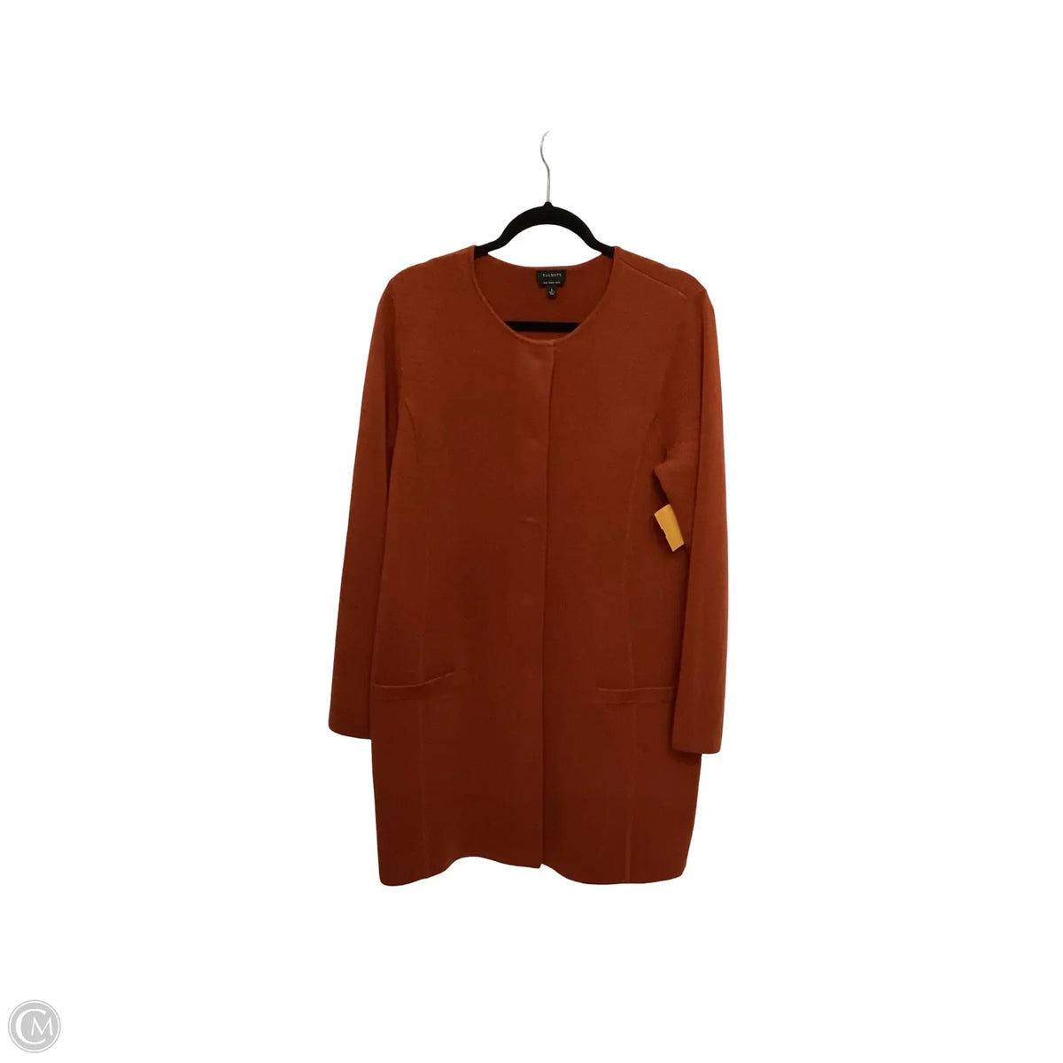 Coat Wool By Talbots In Orange, Size: L