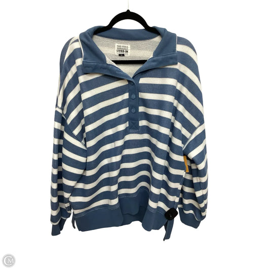 Sweatshirt Collar By American Eagle In Striped Pattern, Size: L