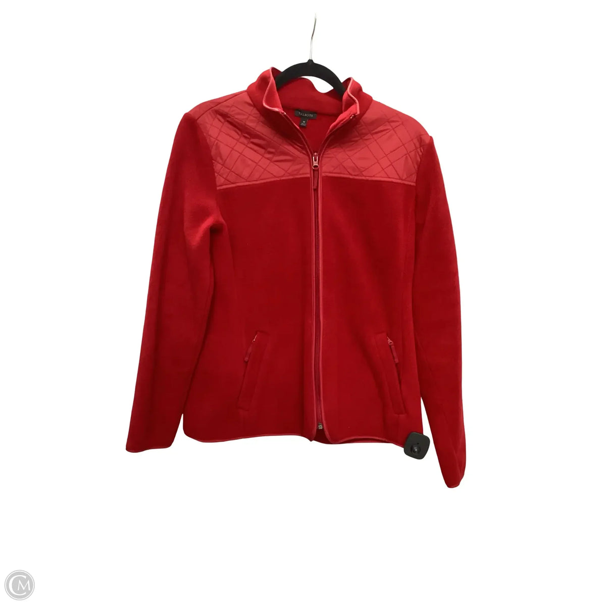 Jacket Fleece By Talbots In Red, Size: M