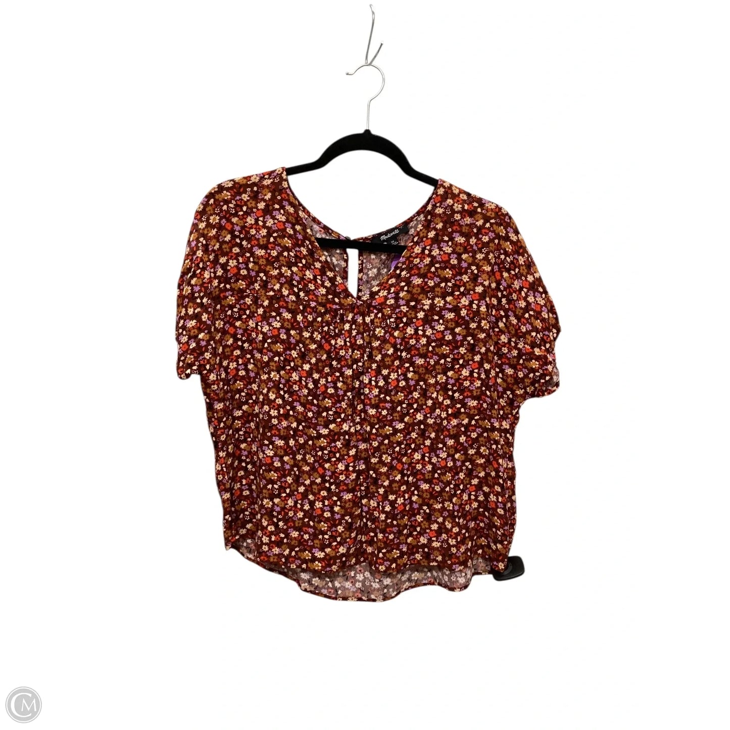 Top Short Sleeve By Madewell In Orange, Size: Xs