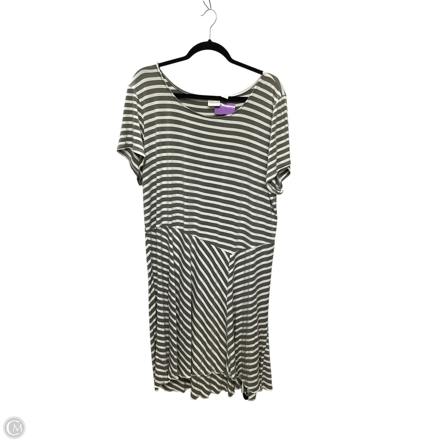 Dress Casual Midi By Chicos In Green, Size: Xxl