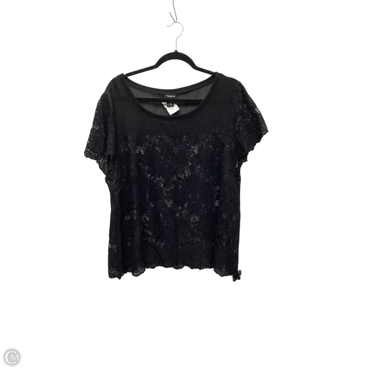 Top Short Sleeve By Torrid In Black, Size: 1x