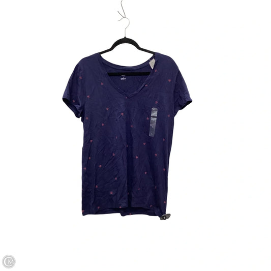 Top Short Sleeve By Gap In Blue, Size: L