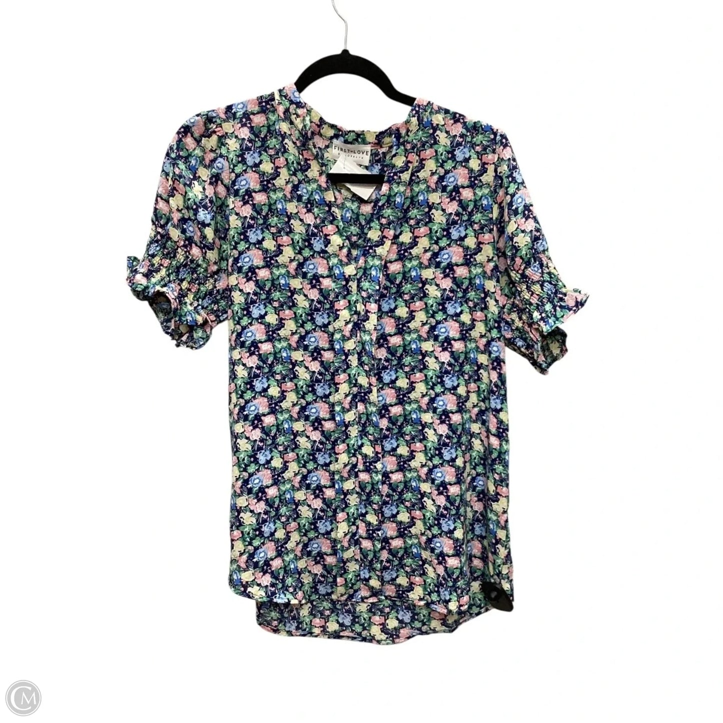 Top Short Sleeve By First Love In Floral Print, Size: S