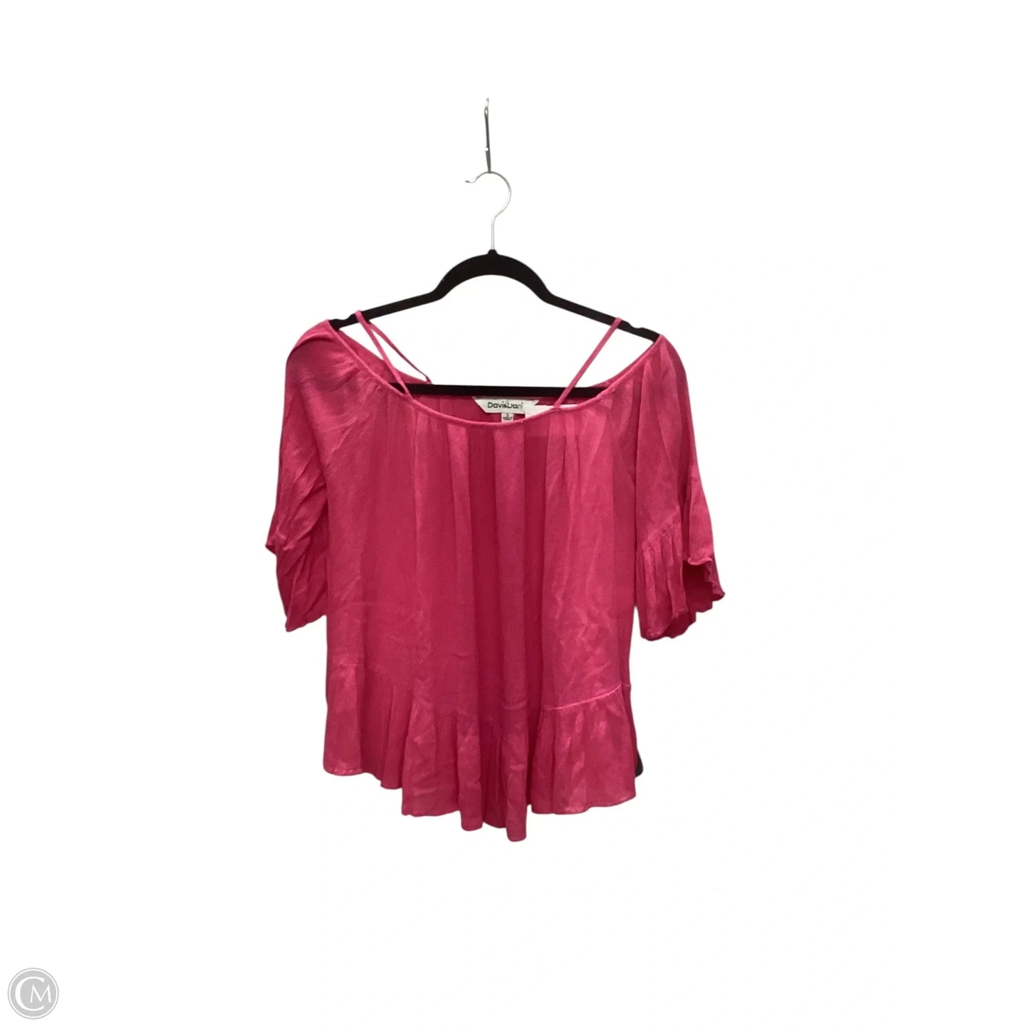 Top Short Sleeve Basic By Davi & Dani In Pink, Size: S
