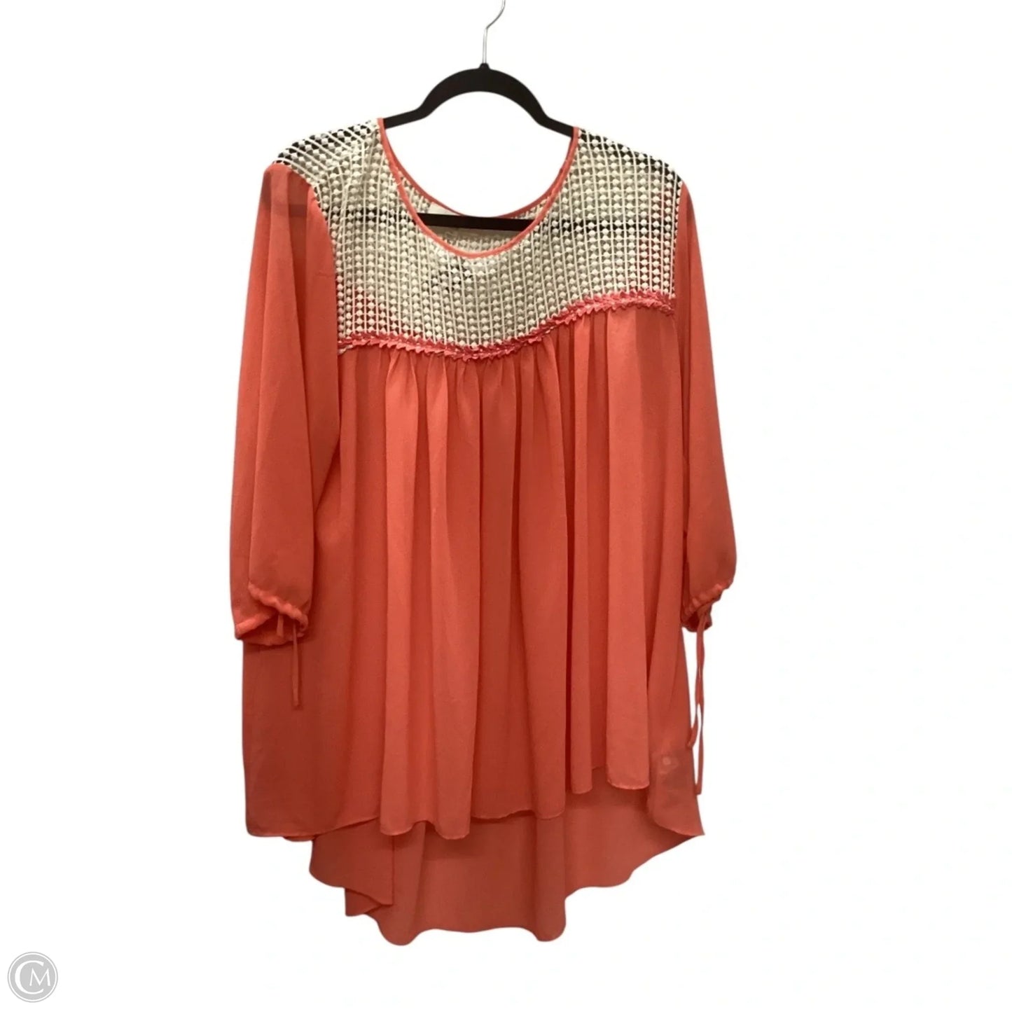 Top Long Sleeve By Umgee In Orange, Size: Xl