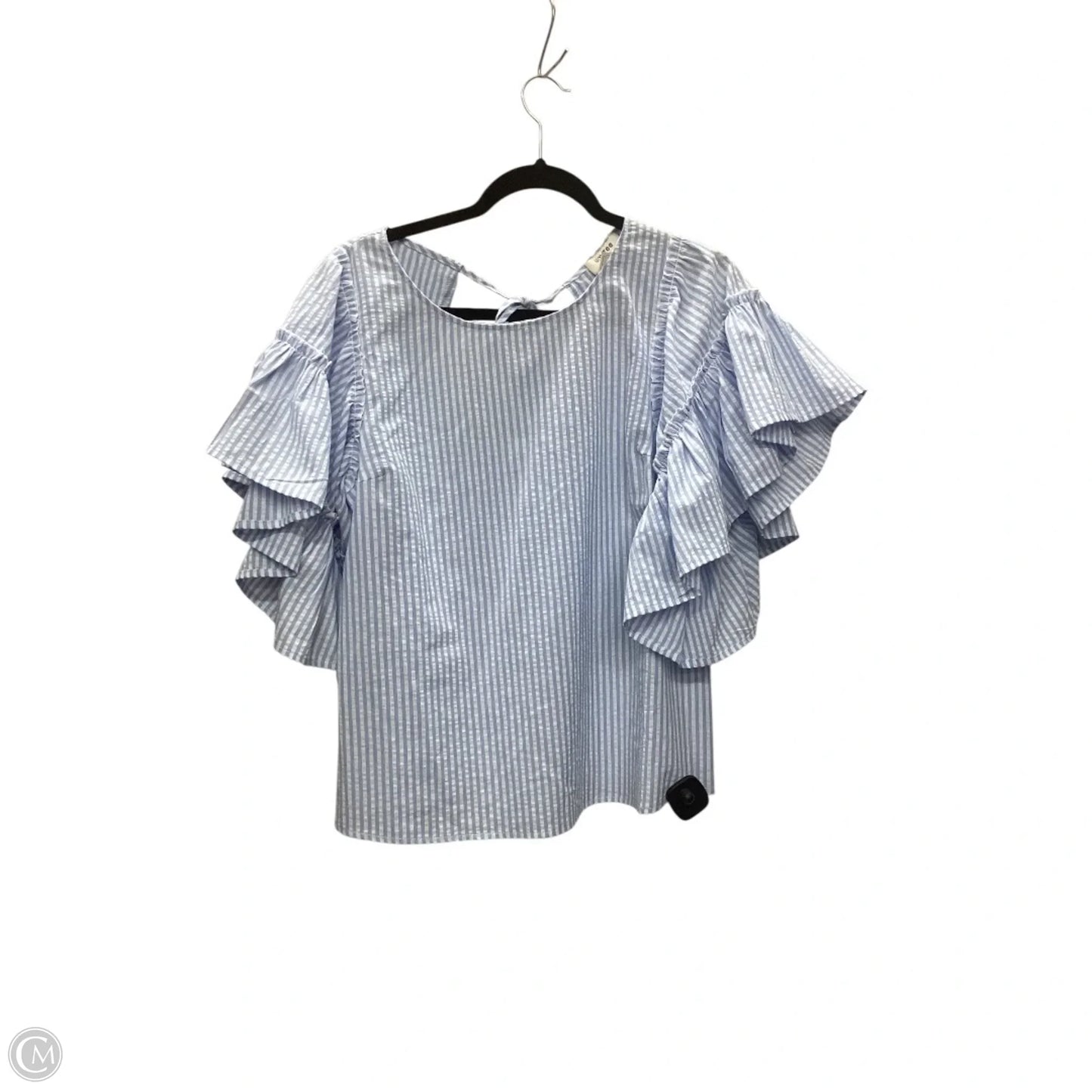 Top Short Sleeve By Umgee In Striped Pattern, Size: S