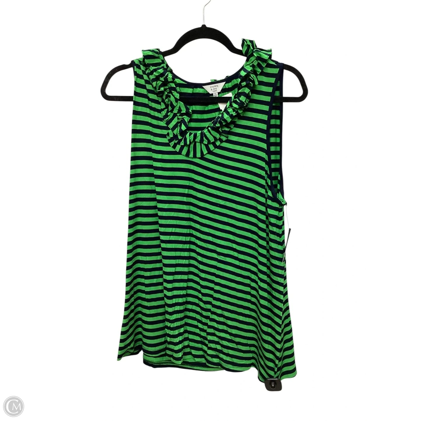 Top Sleeveless By Crown And Ivy In Green, Size: 0x