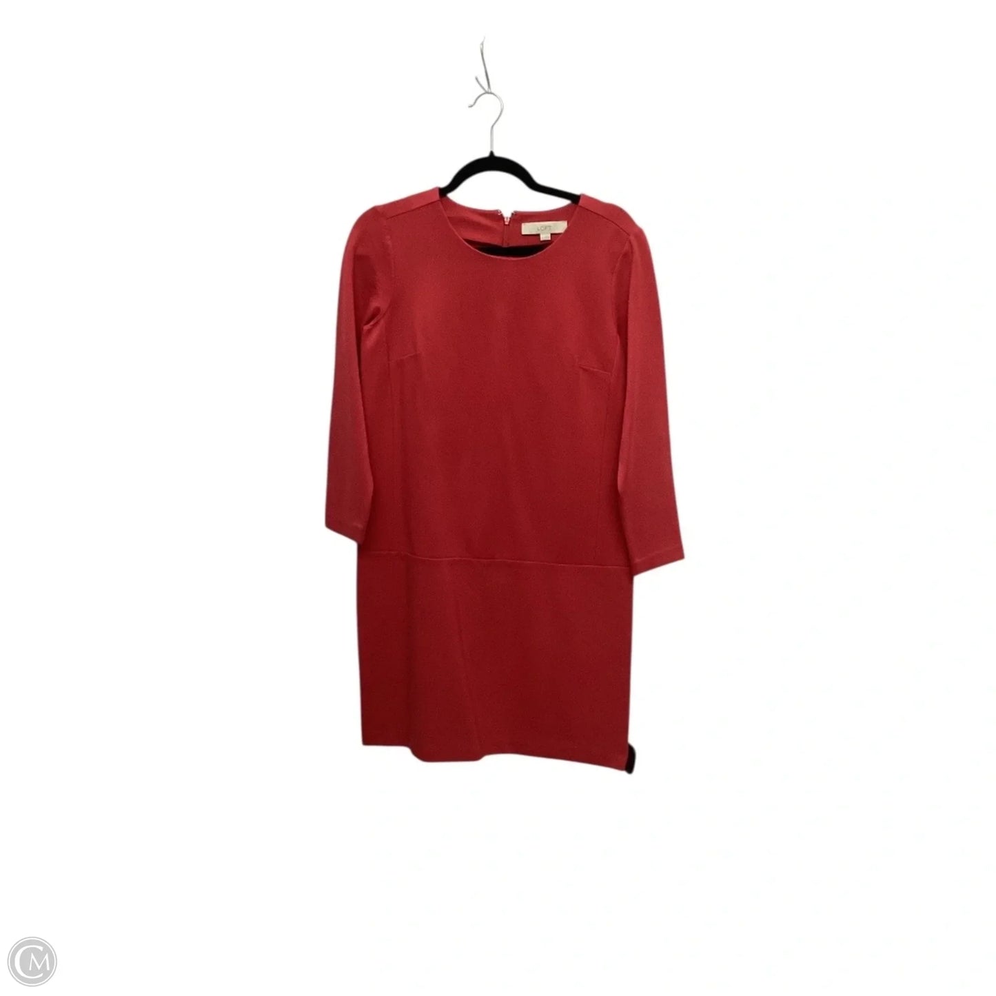 Dress Work By Loft In Red, Size: 2