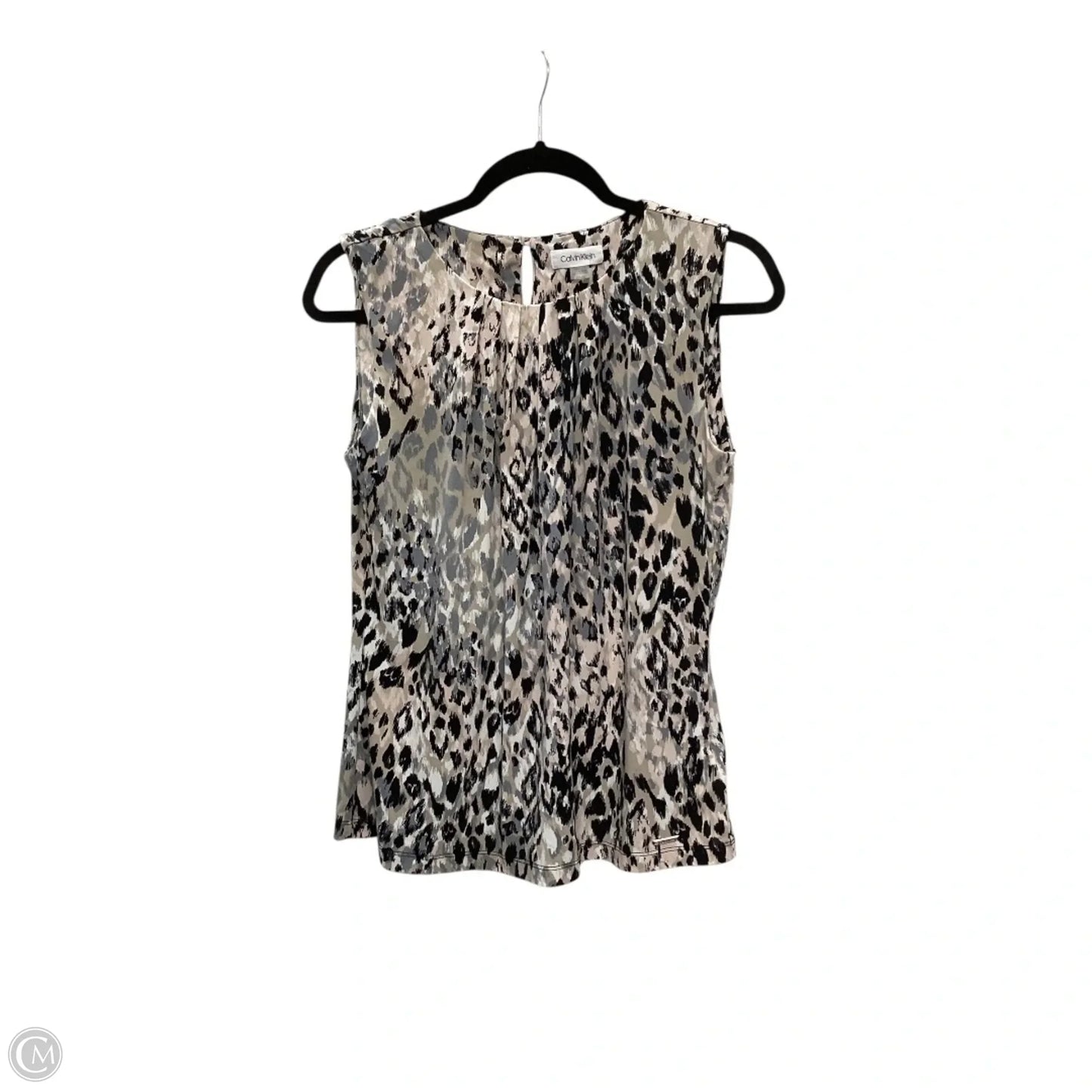 Top Sleeveless By Calvin Klein In Multi-colored, Size: M