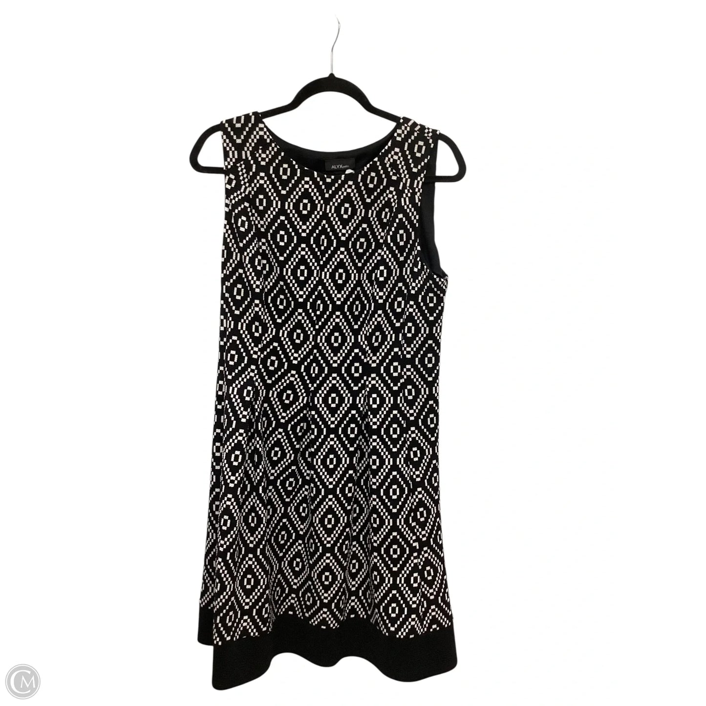 Dress Casual Midi By Alyx In Black & White, Size: 16