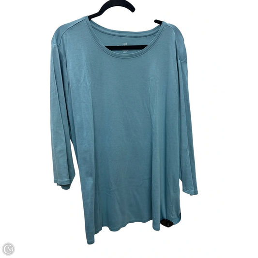 Top Long Sleeve By J. Jill In Blue, Size: 4x