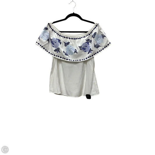 Top Sleeveless By Blue Rain In White, Size: M