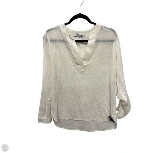 Top Long Sleeve Designer By Diane Von Furstenberg In White, Size: 2