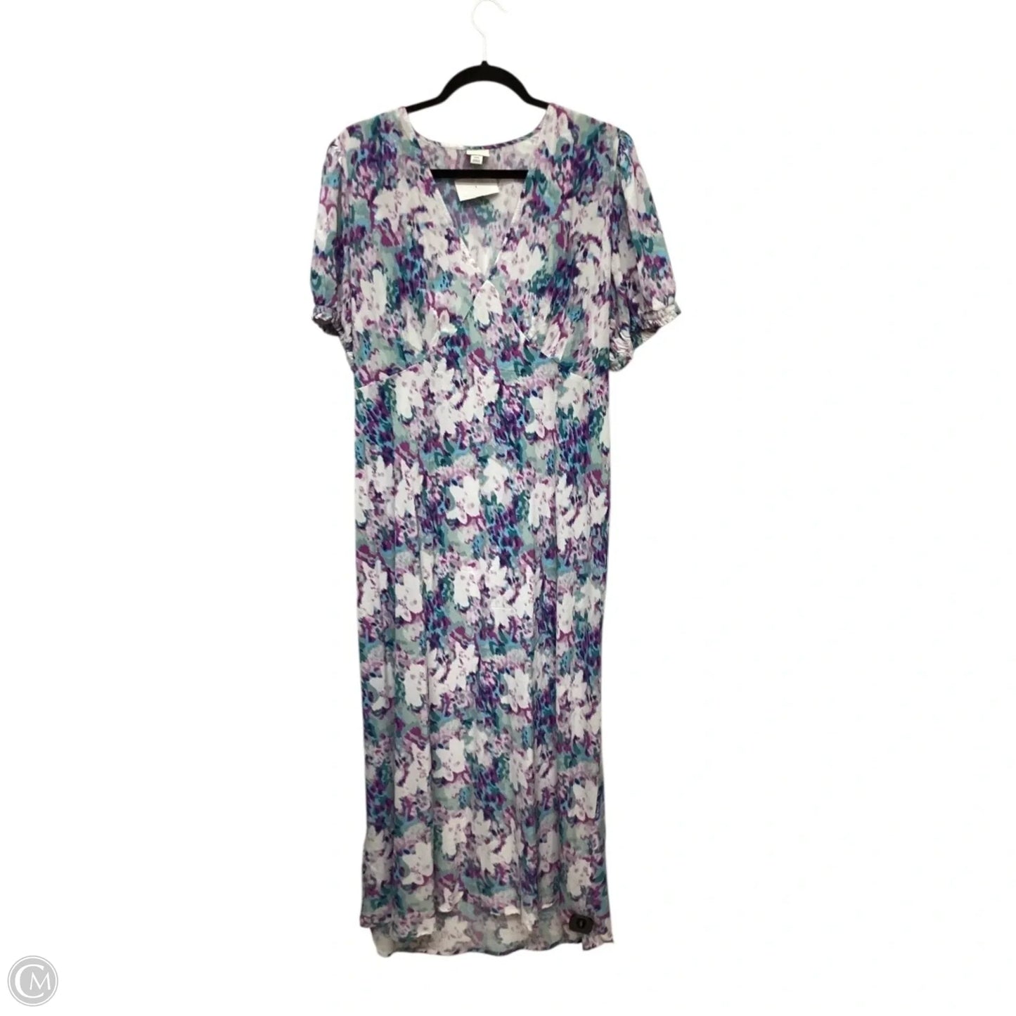 Dress Casual Maxi By A New Day In Blue & Purple, Size: Xxl