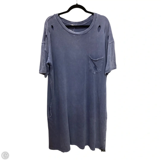 Dress Casual Midi By Easel In Blue, Size: 1x
