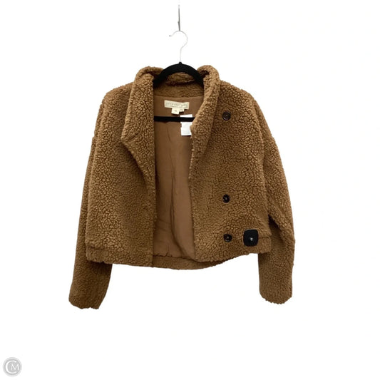Jacket Faux Fur & Sherpa By Clothes Mentor In Orange, Size: Xs