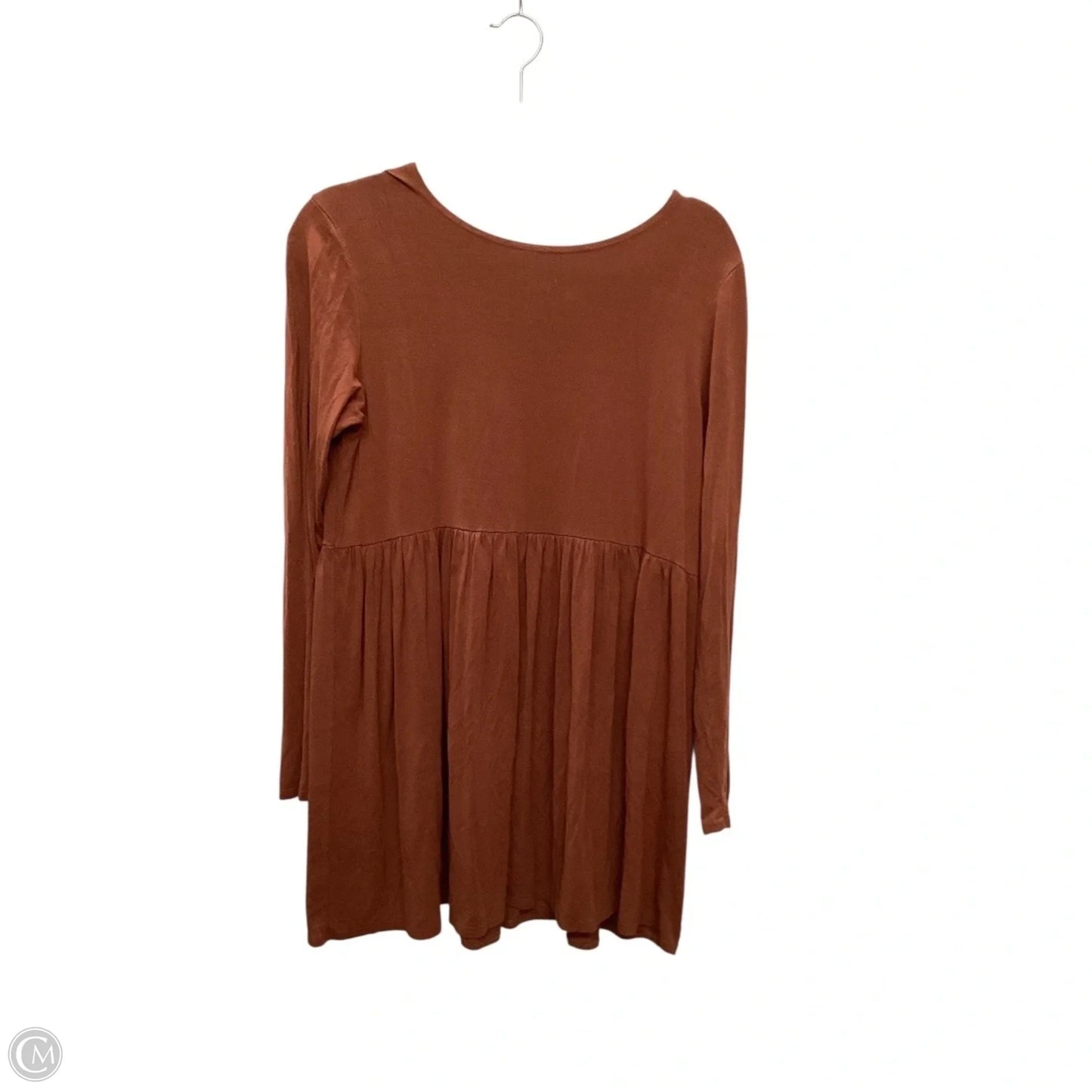 Top Long Sleeve By Pink Blush In Orange, Size: M