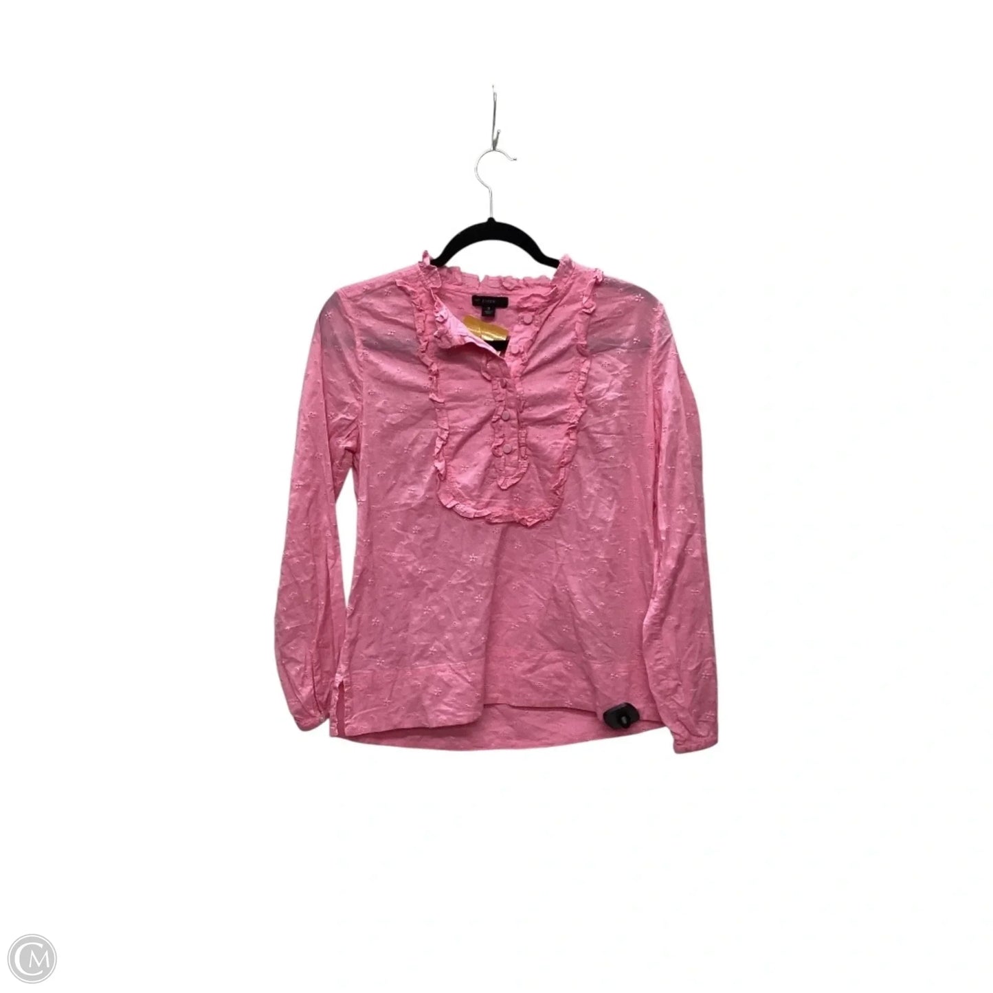 Top Long Sleeve By J. Crew In Pink, Size: S