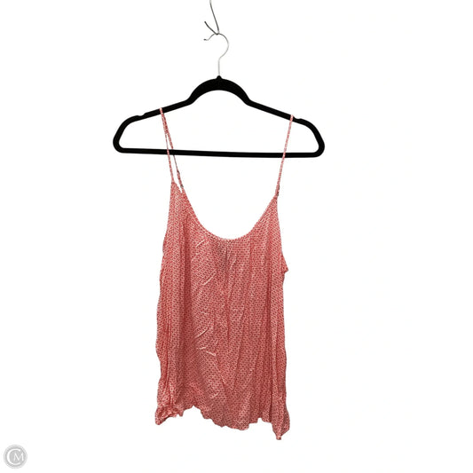 Top Sleeveless Basic By Gap In Pink, Size: L