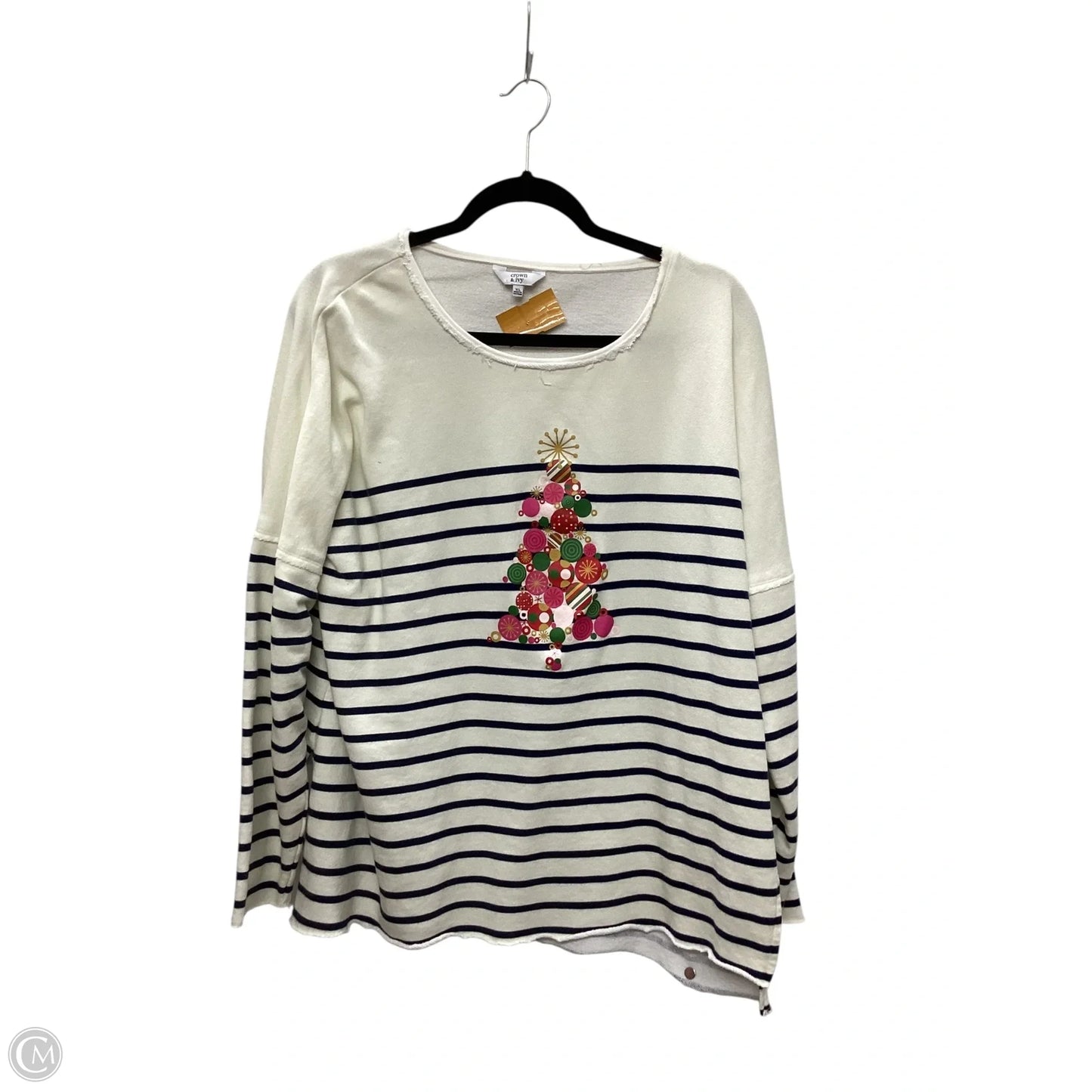 Top Long Sleeve By Crown And Ivy In Cream, Size: Xl