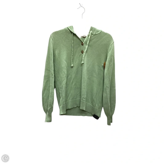 Sweatshirt Hoodie By Loft In Green, Size: M