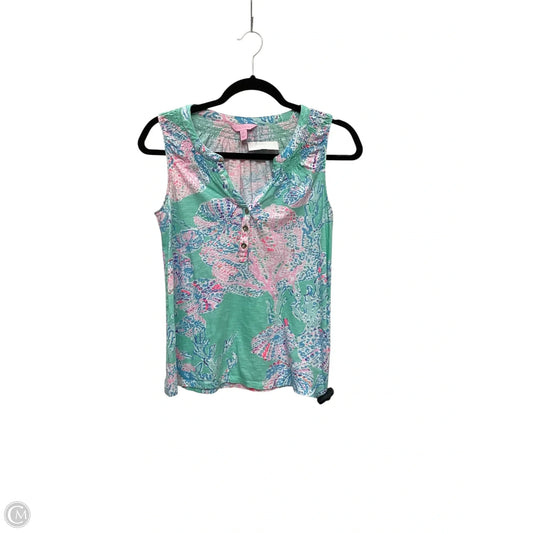 Top Sleeveless Designer By Lilly Pulitzer In Blue, Size: S