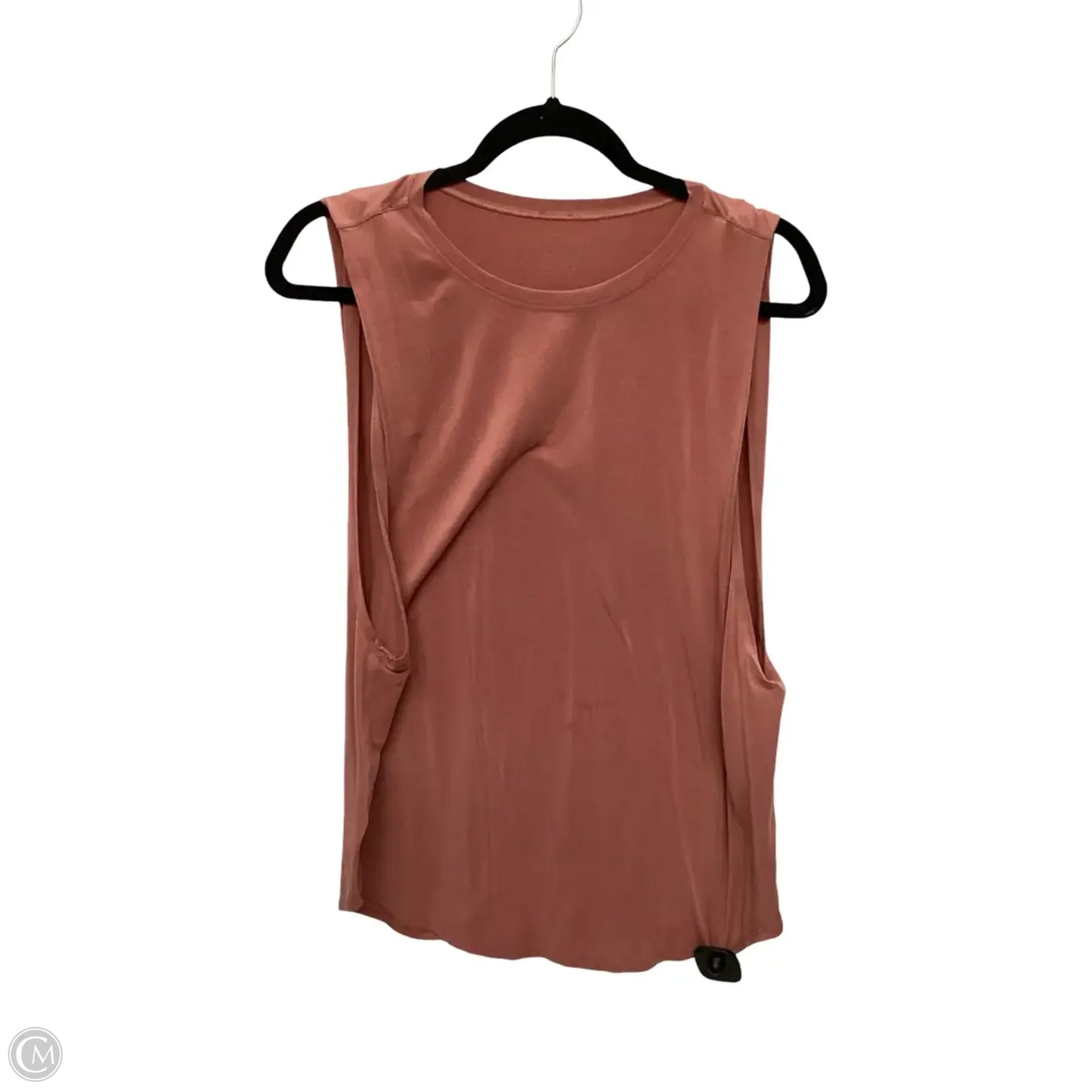 Athletic Top Short Sleeve By Lululemon In Pink, Size: 10