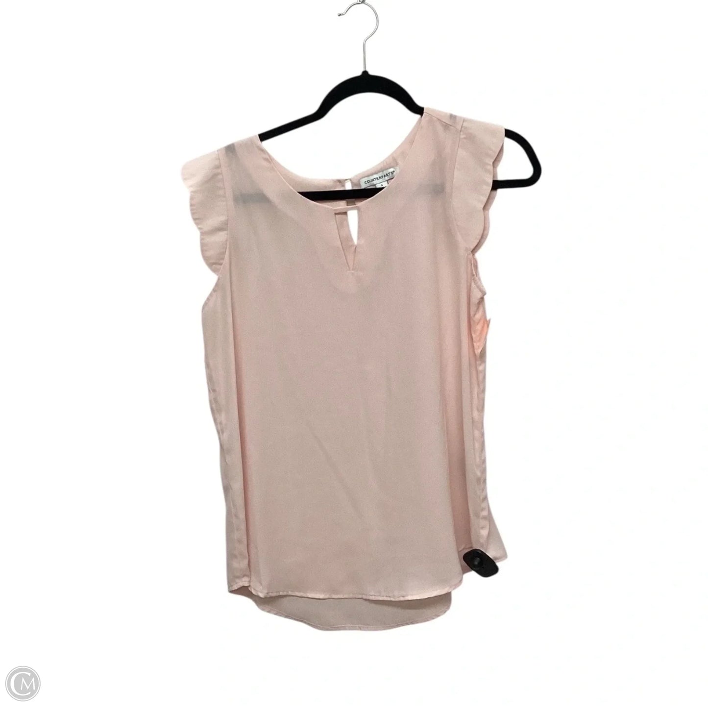 Top Sleeveless By Counterparts In Pink, Size: S