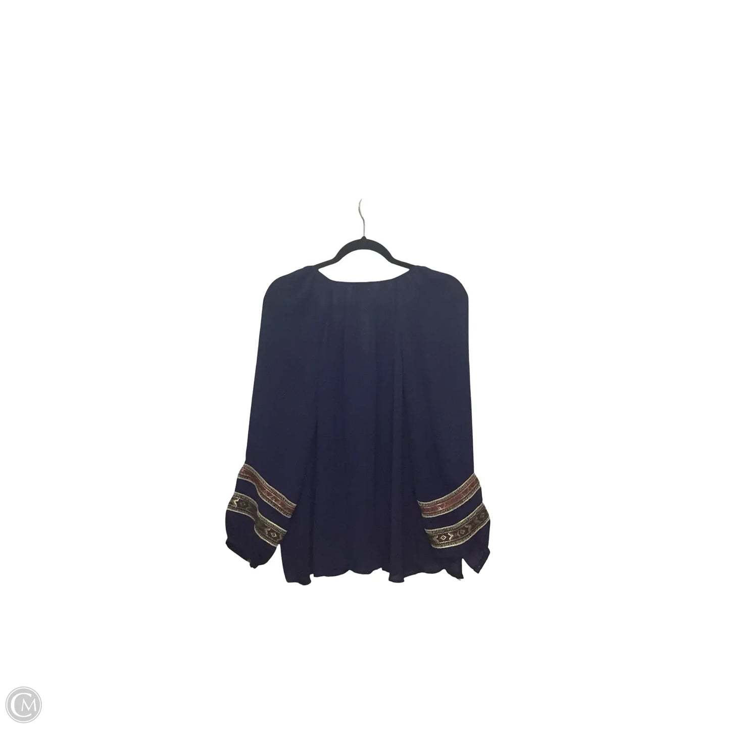 Top Long Sleeve By Chicos In Blue, Size: M