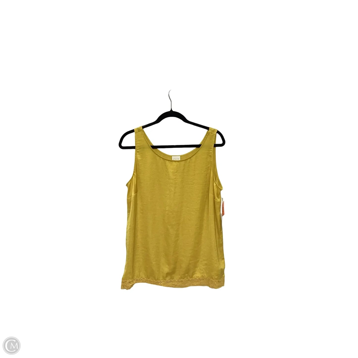 Top Sleeveless Basic By Chicos In Yellow, Size: L