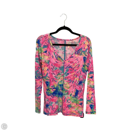 Top Short Sleeve Designer By Lilly Pulitzer In Multi-colored, Size: S