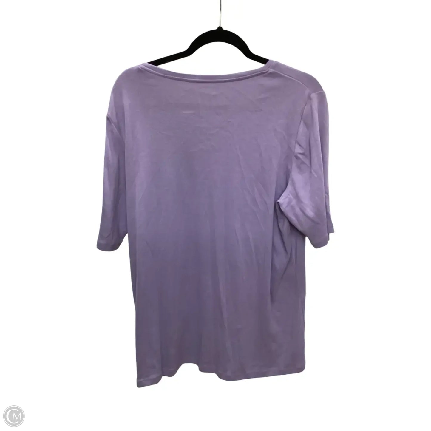 Top Long Sleeve Basic By Chicos In Purple, Size: Xl
