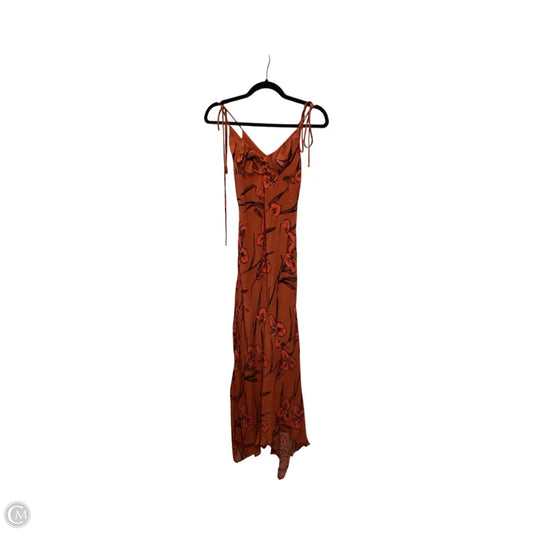 Dress Casual Maxi By Anthropologie In Orange, Size: Xs