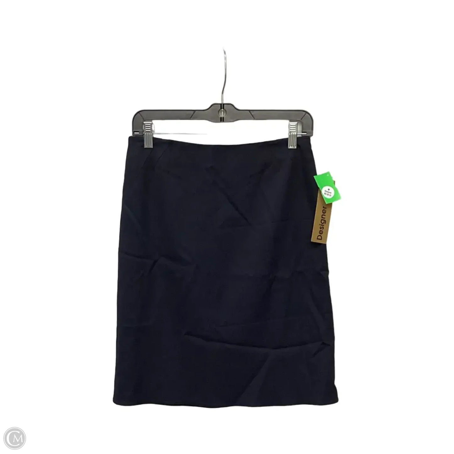 Designer Skirt Midi By Armani Collezoni In Navy, Size: 4