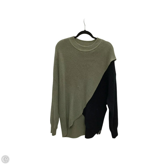Sweater By Bar Iii In Black & Green, Size: 2x