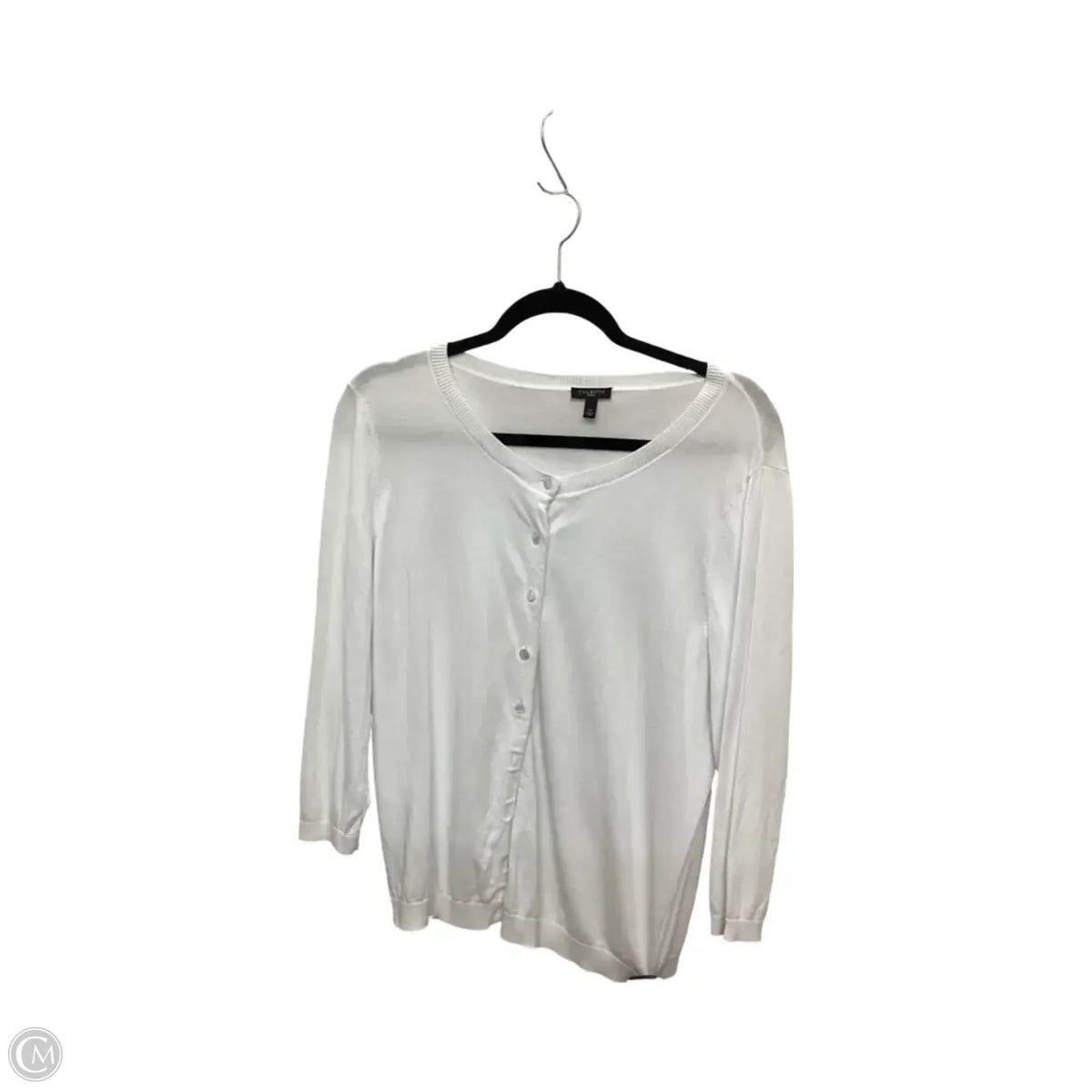 Cardigan By Talbots In White, Size: Lp