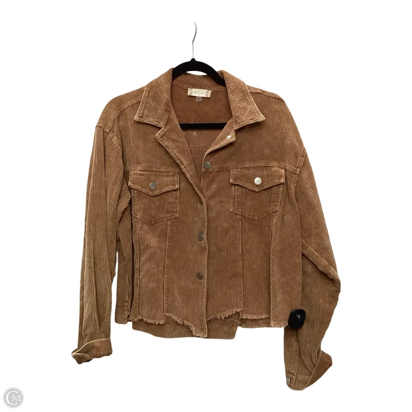 Jacket Shirt By Altard State In Tan, Size: S