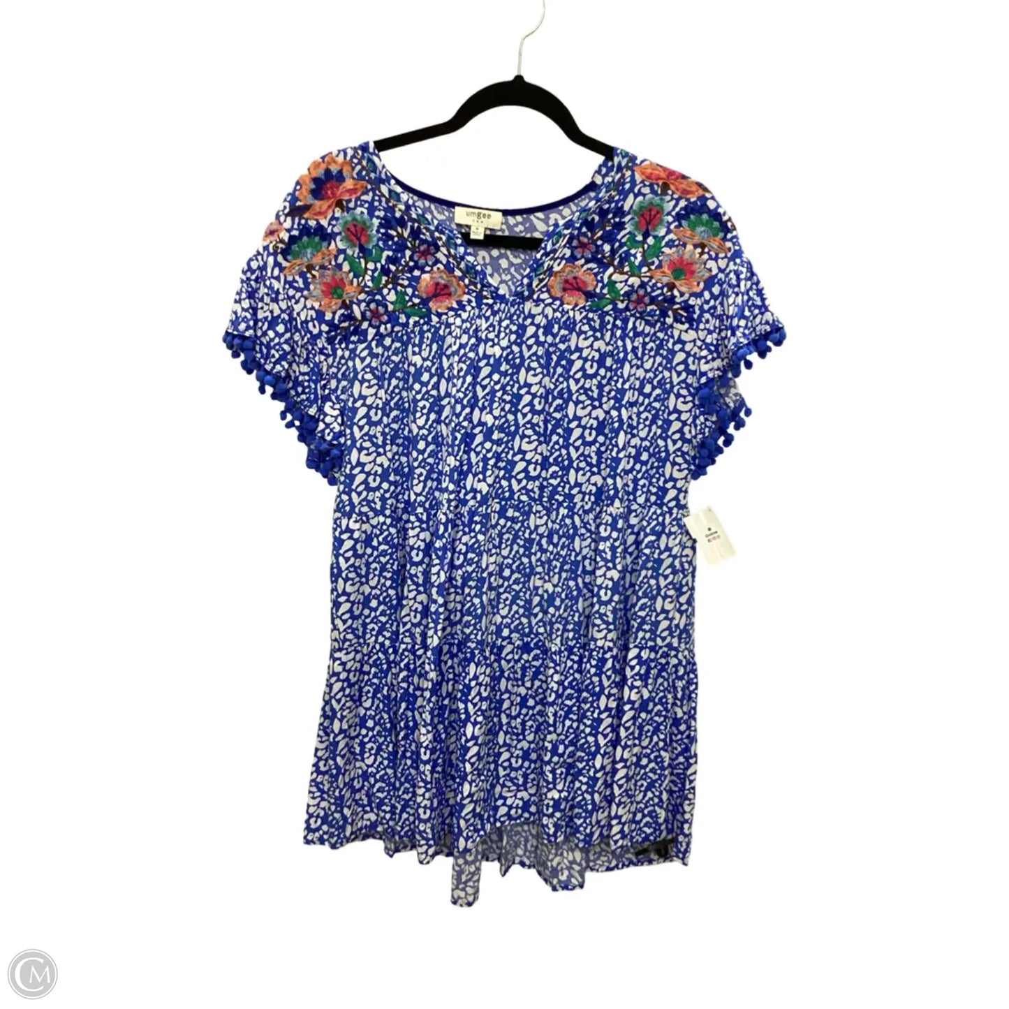 Dress Short By Umgee In Blue, Size: M