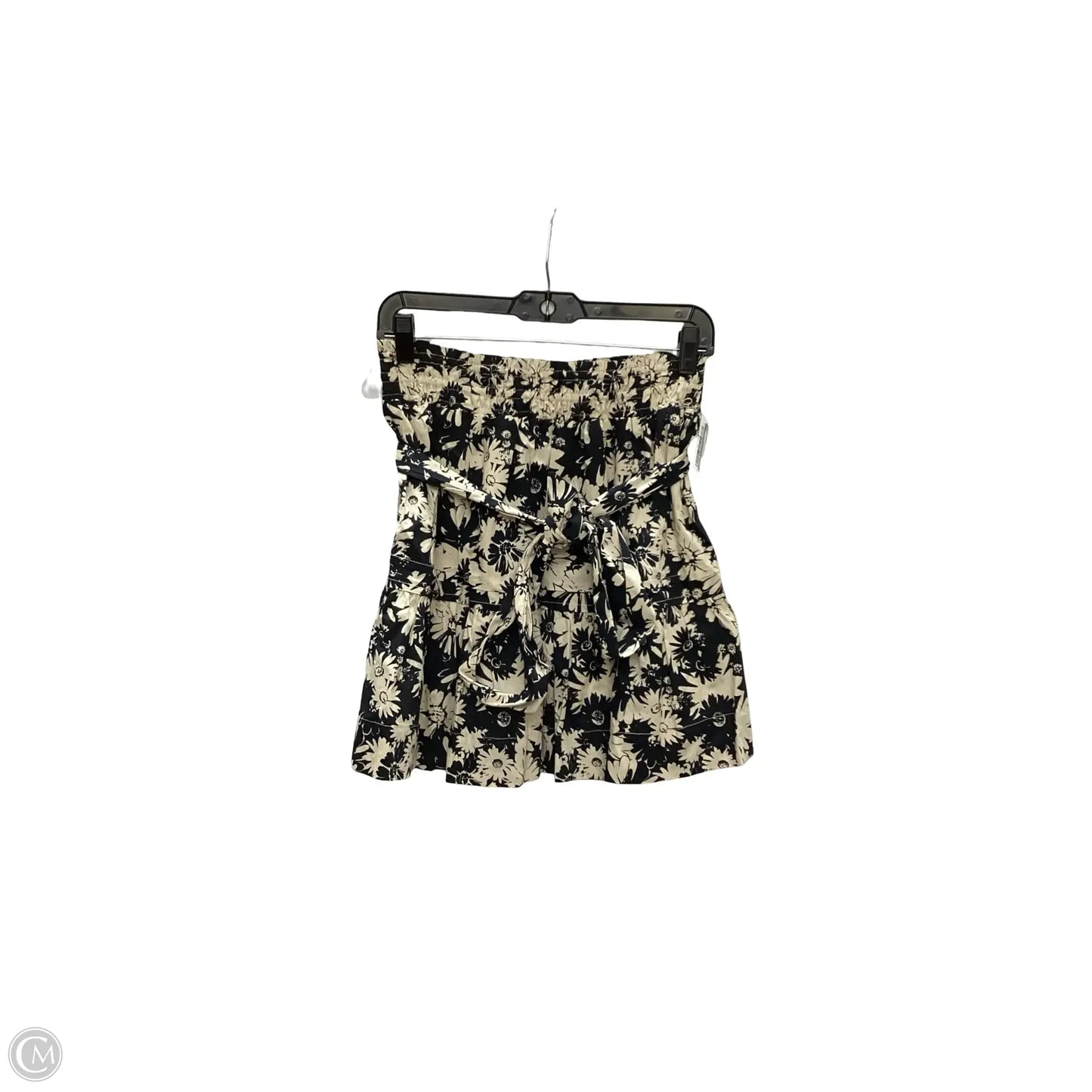 Skirt Mini & Short By Versona In Black & Tan, Size: M