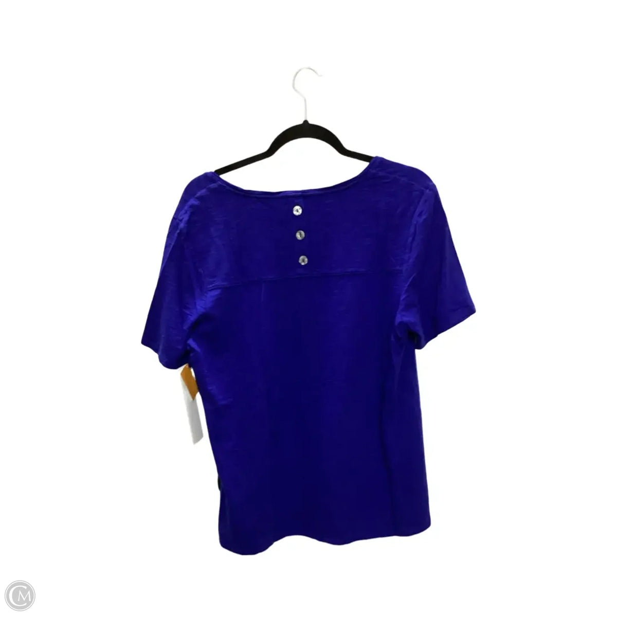 Top Short Sleeve Basic By Chicos In Blue, Size: L
